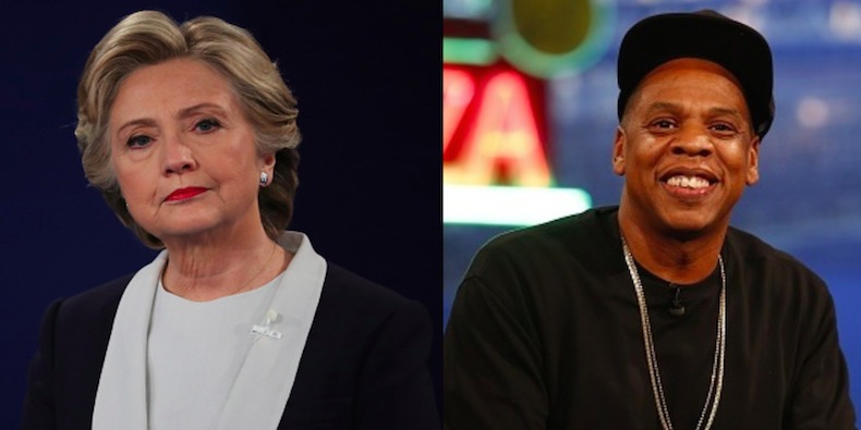 Hillary Clinton and Jay Z