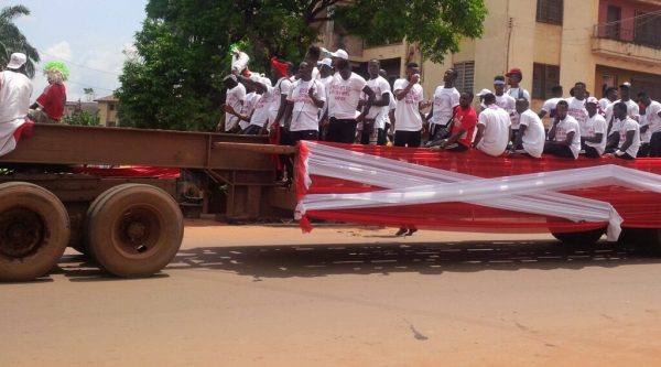 The trailer Rangers went around town with in its glory