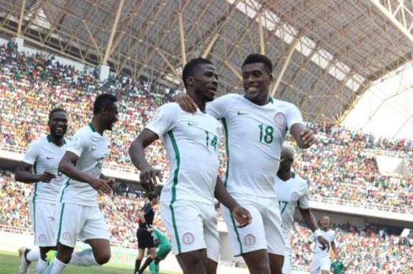 Arsenal's Alexi Iwobi and Manchester City's Kelechi Iheanacho scored Nigeria's goals in the win at Zambia