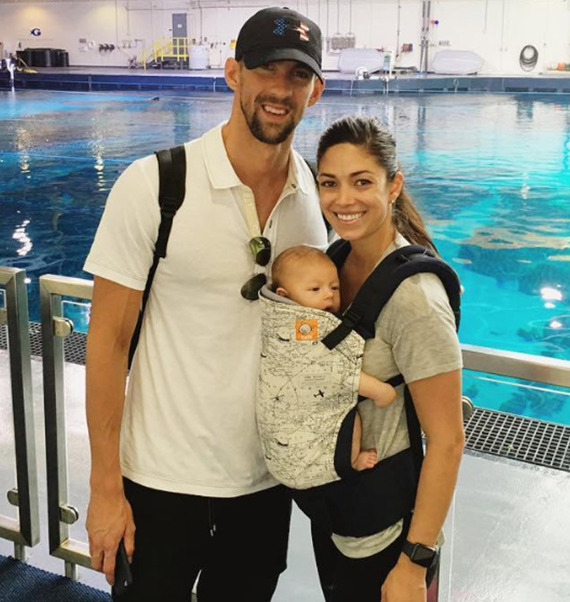 Michael Phelps and Nicole Johnson