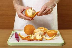 Peeling orange