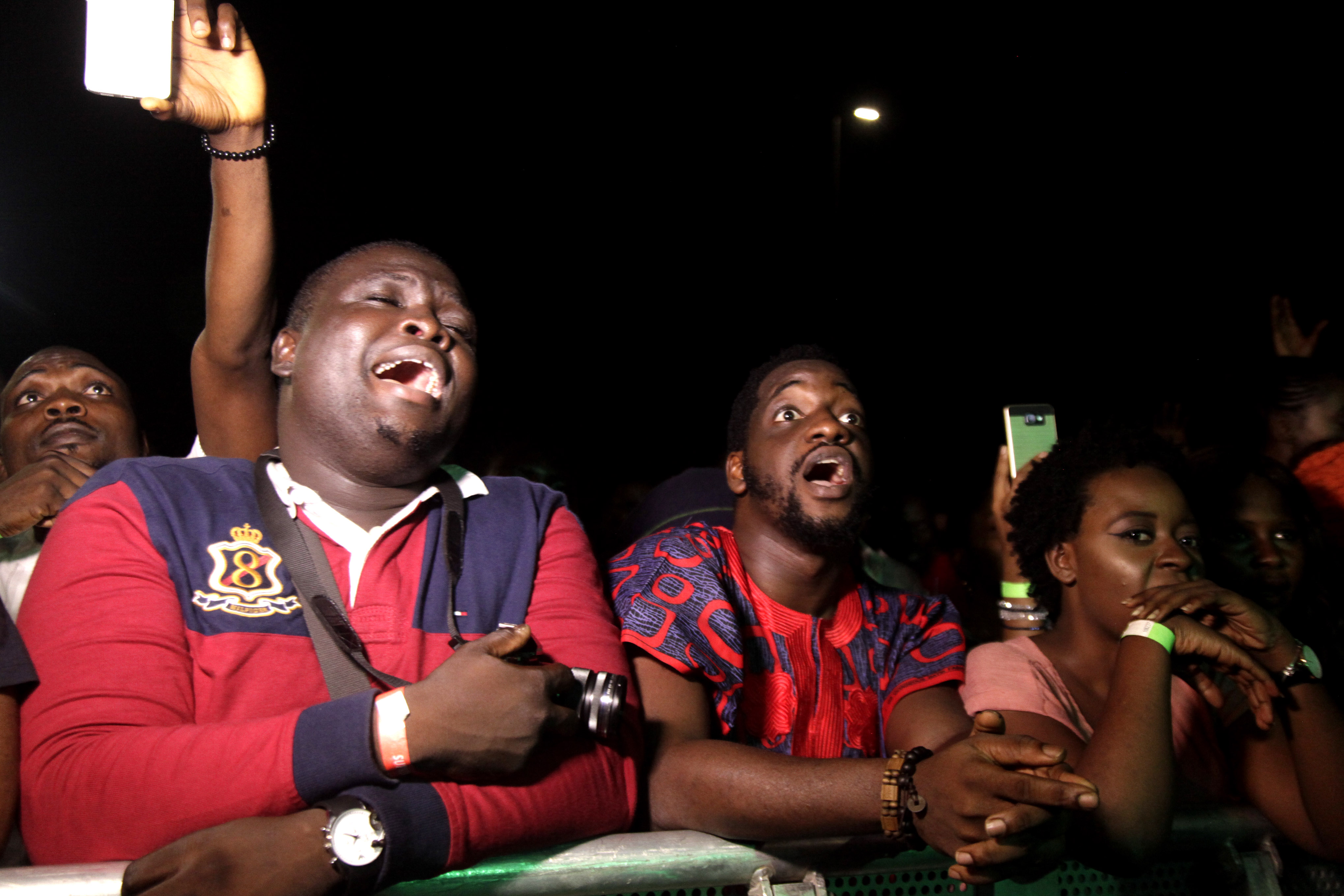 Looks like he's screaming 'Ashaaaaaaaaaaaaa'!