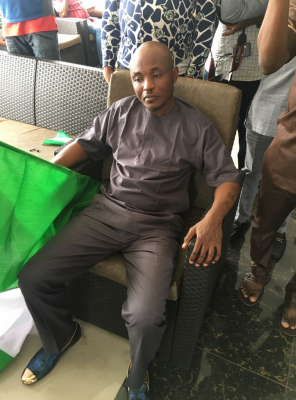 Gandoki looking exhausted after his world record attempt