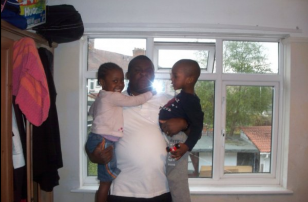 Chris Jeyibo and his kids
