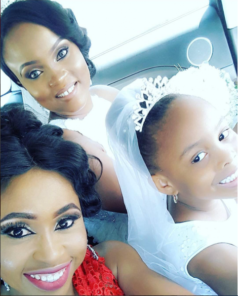 The bride and her girls