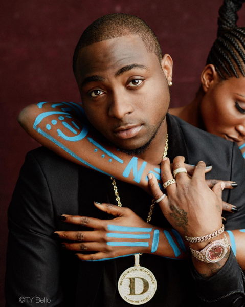 Davido and model