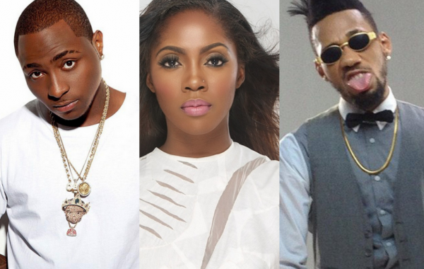 Davido, Tiwa Savage and Phyno