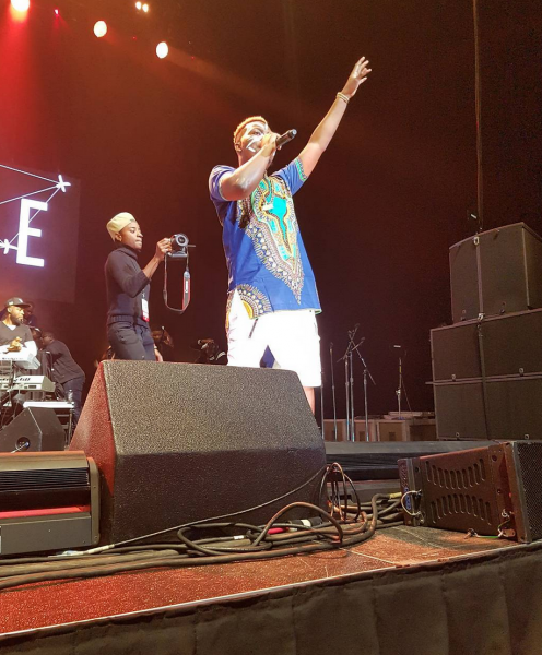 Olamide performing at a recent show