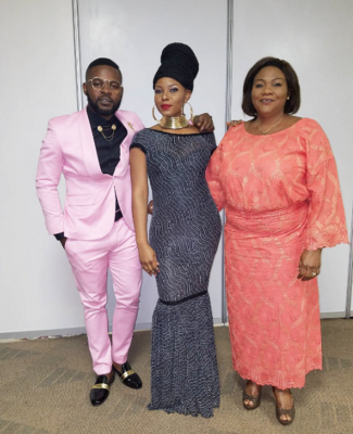 Falz, Yemi Alade and her mum, Helen Uzoma