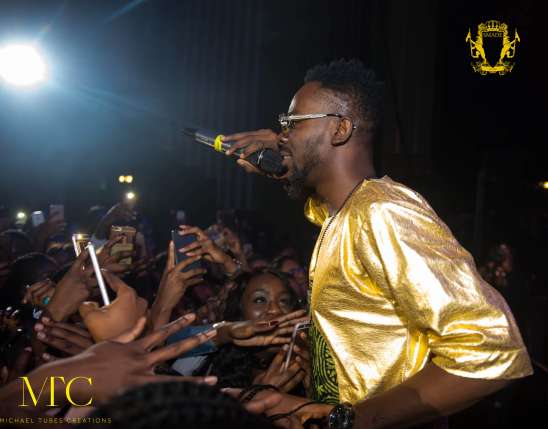 Adekunle Gold performing at YBNL 2.0 concert
