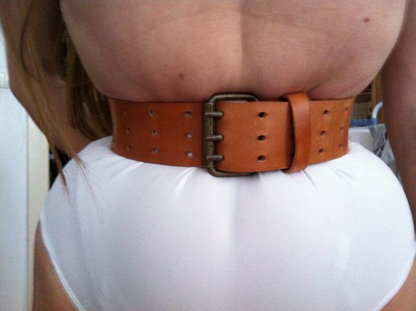 Belt used a a really tight manner