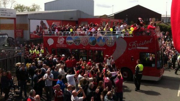 Modest English club, Bristol City also used a modest vehicle