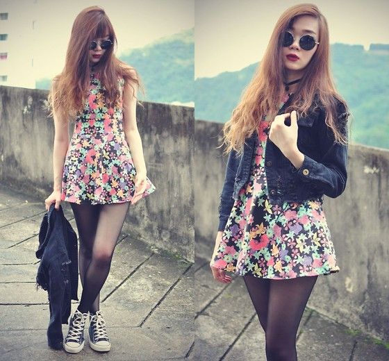 Floral skater dresses