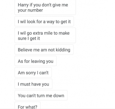 The lady says she will do all she can to get his number