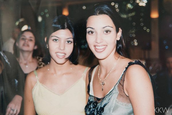 Kim and her sister, Courtney were such cuties