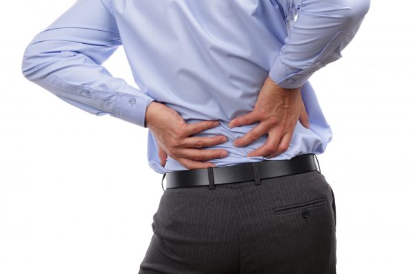 man feeling pain