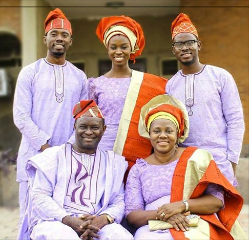Mike Bamiloye and Gloria with their children, Damilola, Joshua and