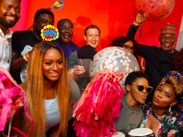 Mark Zuckerberg met with Nigerian celebs