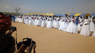 A cross section of the intending brides