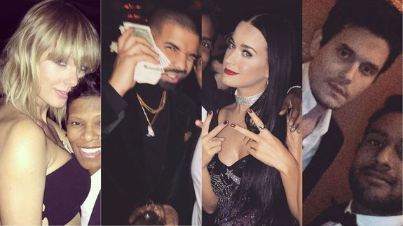 Taylor's nemesis, Katy Perry was also in attendance (including he ex, John Mayers) at Drake's birthday.