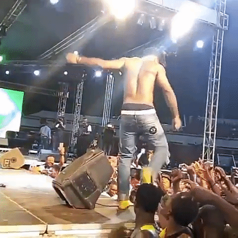 Burna Boy in Enugu GIF