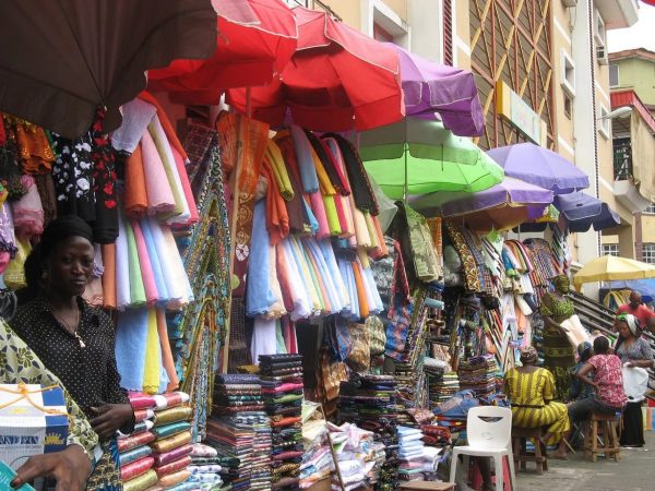 Clothing market in lagos