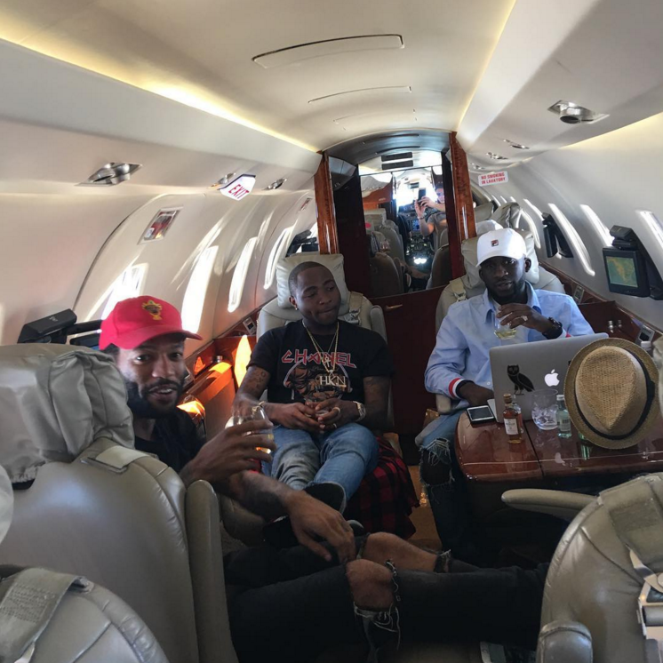 And he flies with all of his homies