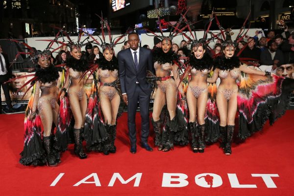Usain Bolt at his movie premiere 'I Am Bolt'
