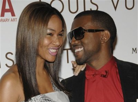 Kanye and then fiancee, Alexis Phifer