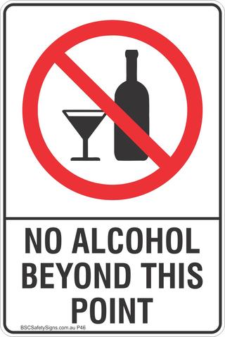 No alcohol sign