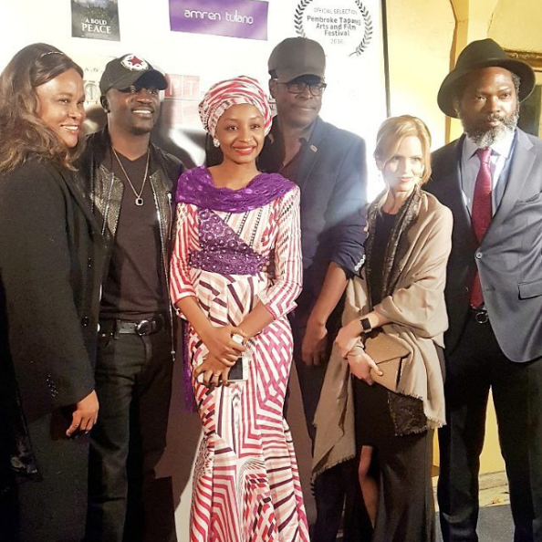 Rahama Sadau is making the most of her stay in Los Angeles, attending a movie premiere with Akon and many others