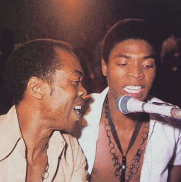 Fela and Femi Kuti in 1983