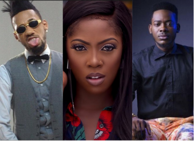 Phyno, Tiwa Savage and Adekunle Gold