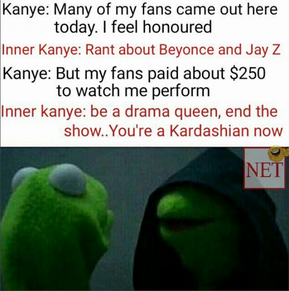 This Kanye meme is just as relatable.