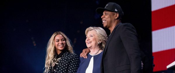 Beyonce, Hillary Clinton and Jay Z