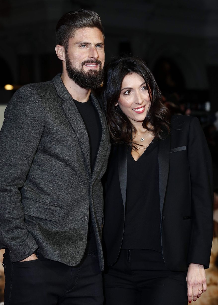 Oliver Giroud and wife