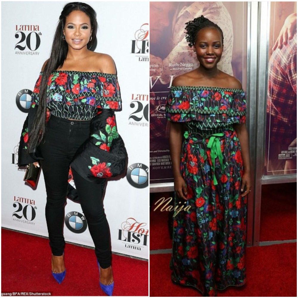 Lupita Nyong’o vs. Christina Milian in Kenzo