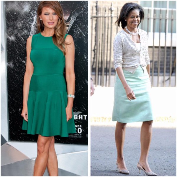 Melania Trump and Michelle Obama