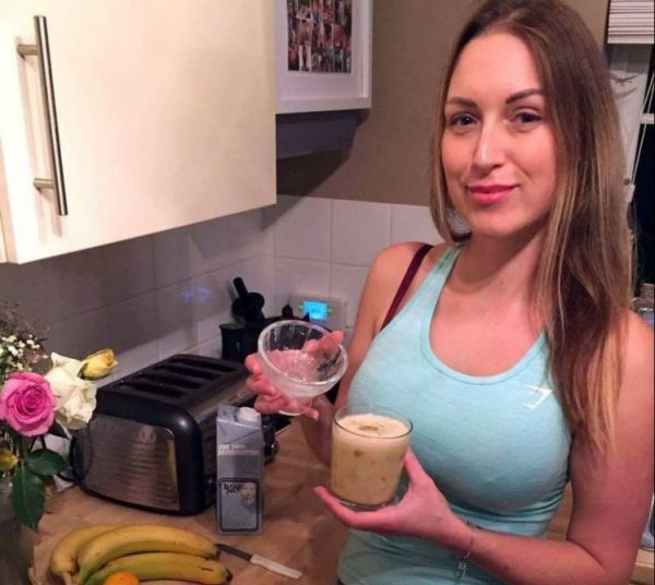 Just adding a healthy drop of sperm to her smoothies