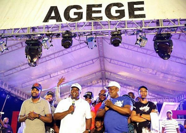 Ambode at the Agege venue of One Lagos Fiesta