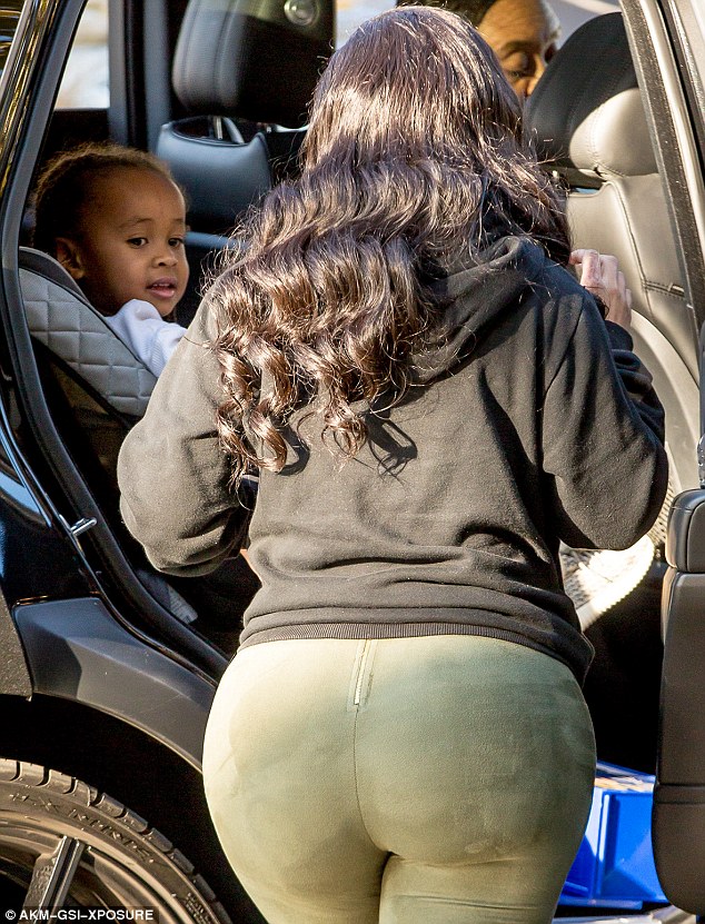 A bun-believable sight: Passersby will not forget seeing her robust rear in a hurry.