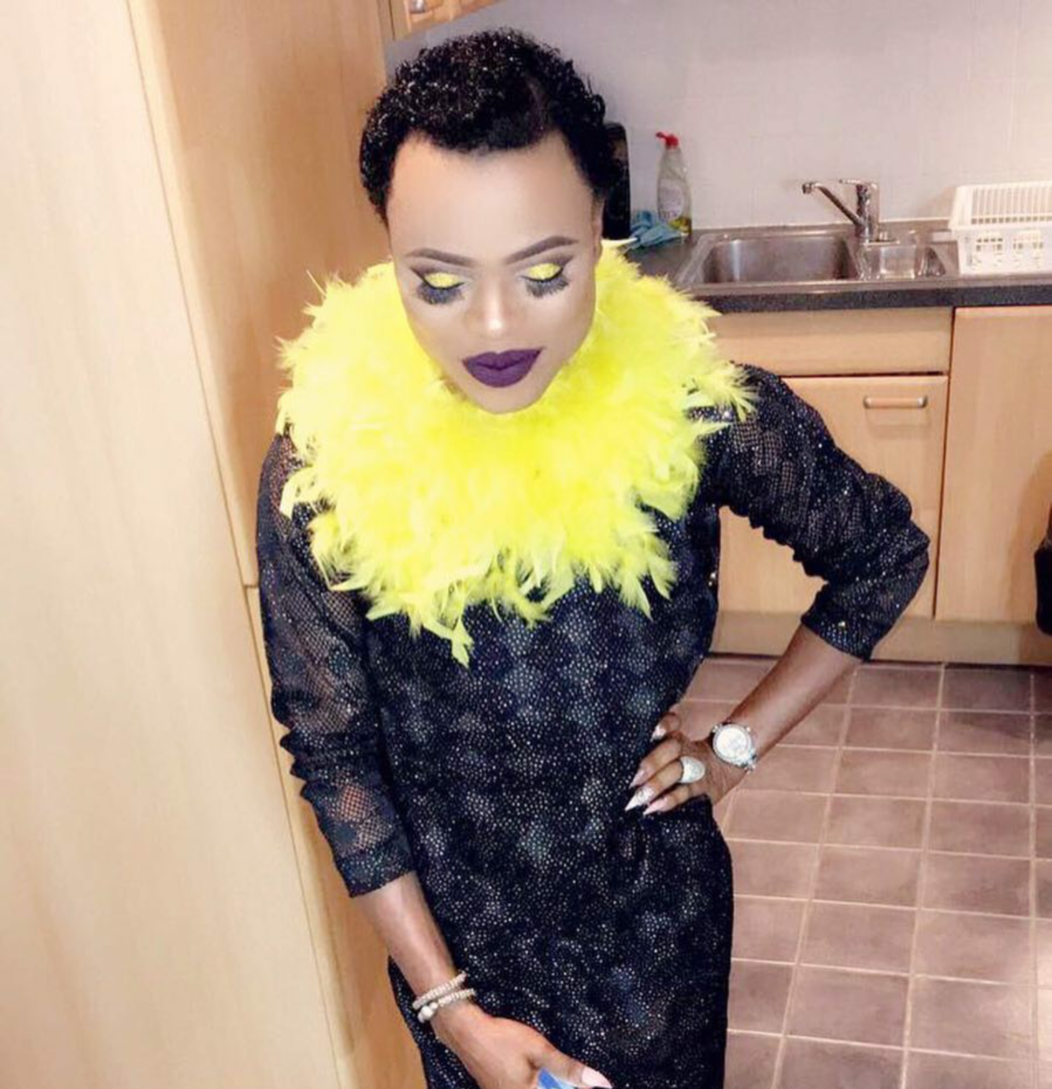 Bobrisky is in London.