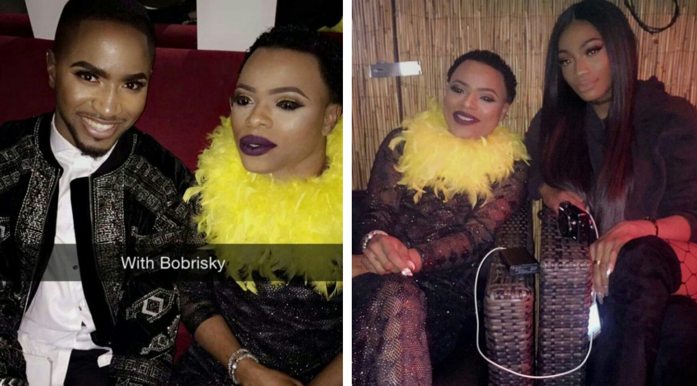 Bobrisky with some of some of his London fans.