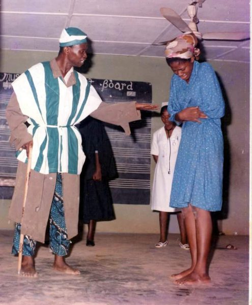 Mike and Gloria Bamiloye in one of their early plays.
