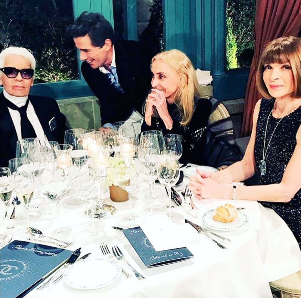 Franca Sozzani, Anna Wintour and Karl Lagerfeld