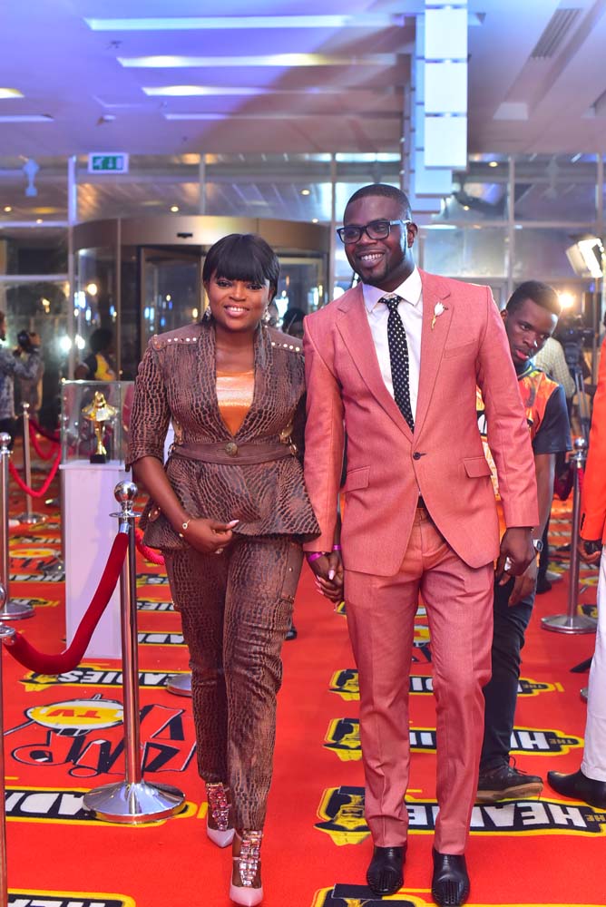 Nollywood actress, Funke Akindele stepped out with her husband, JJC