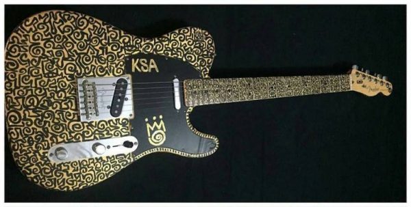 The N52.1m guitar auctioned at the concert