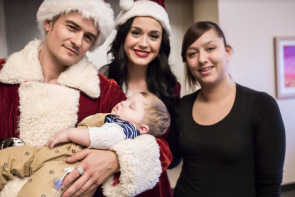 Orlando Bloom and Katy Perry during their visit