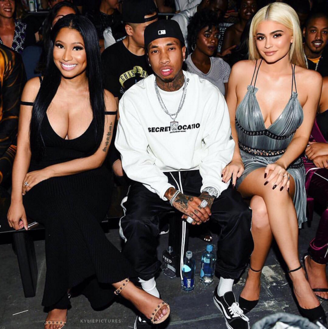 Alongside Tyga and Nicki Minaj.