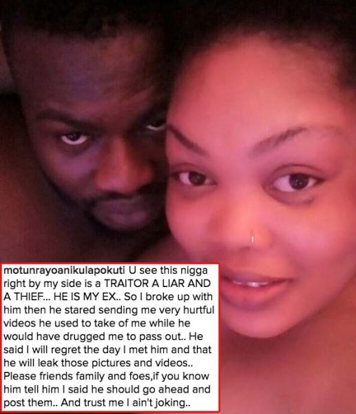 Motunrayo Anikulapo Kuti and her ex-boyfriend